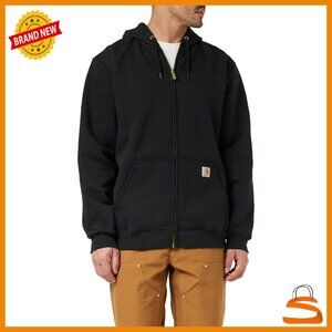 Men's Loose Fit Midweight Full-Zip Hooded Sweatshirt Fleece